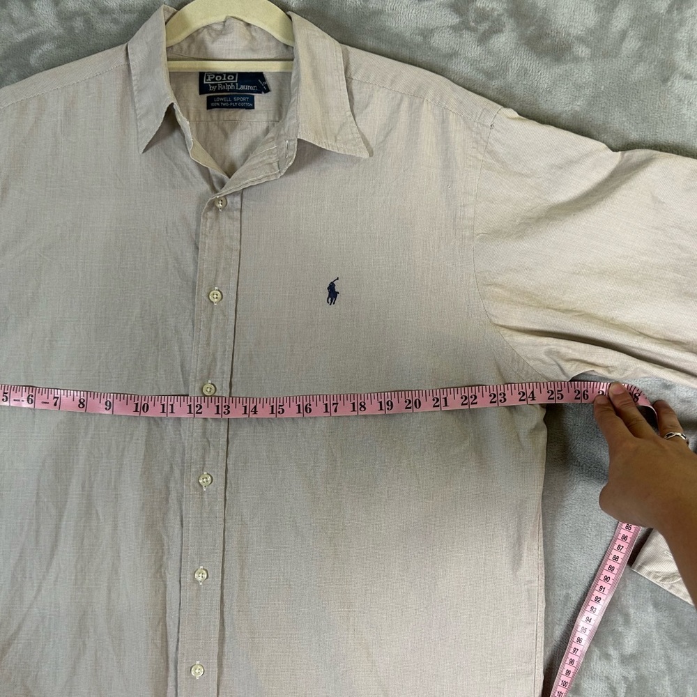 Vintage polo Ralph Lauren Lowell sport cross hatch button down shirt - Picture 7 of 11